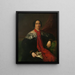 Portrait einer unbekannten spanischen Dame - Vicente López Portaña — gerahmtes Bild an der Wand