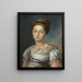 Portrait von Marie-Josèphe Amélie von Sachsen, Königin von Spanien - Vicente López Portaña — gerahmtes Bild an der Wand