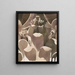Detail des korinthischen Kapitells des Pantheon in Rom, Italien - Victor Alfred Lundy — gerahmtes Bild an der Wand