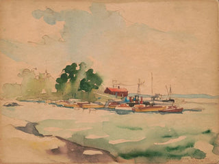 Saltsjöbaden, eine halbe Stunde von Stockholm entfernt - Victor Alfred Lundy — Ansicht des Kunstwerks