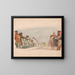 Rue à Beauvais, dimanche froid - Victor Alfred Lundy — gerahmtes Bild an der Wand