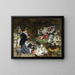 Eine Floristin, die ihre Blumensträuße vorbereitet - Victor Gabriel Gilbert — gerahmtes Bild an der Wand