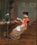 Lesen der Nachrichten - Victor Gabriel Gilbert — Ansicht des Kunstwerks