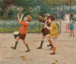 Victor Gabriel Gilbert - The Childrens Band.webp