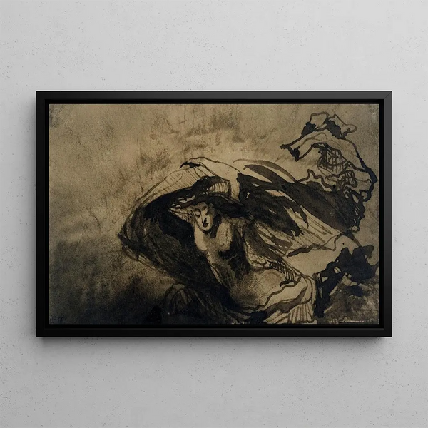Die Nacht - Victor Hugo — gerahmtes Bild an der Wand