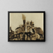 La ville aux balcons - Victor Hugo — gerahmtes Bild an der Wand
