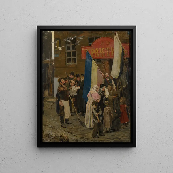 Victor Mikhailovich Vasnetsov - News of the capture of Kars.webp