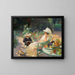 Caline und Jean lesend - Victor Tardieu — gerahmtes Bild an der Wand