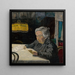 Alte Dame liest - Arnold Peter Weisz-Kubnan — gerahmtes Bild an der Wand