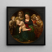 Reproduktion des Gemäldes der Jungfrau und des Kindes mit dem jungen Heiligen Johannes dem Täufer, der heiligen Cäcilia und Engeln - Piero di Cosimo