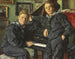 Ingvar und Sven am Klavier Doppeltporträt - Viggo Johansen — Ansicht des Kunstwerks