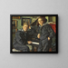 Ingvar und Sven am Klavier Doppeltporträt - Viggo Johansen — gerahmtes Bild an der Wand