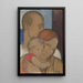 Familien-Gemälde - Viktor Kiss — gerahmtes Bild an der Wand
