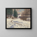 Winterlandschaft - Viktor Olgyai — gerahmtes Bild an der Wand