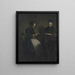 Abend im Salon Die Mutter und die Ehefrau des Künstlers - Vilhelm Hammershøi — gerahmtes Bild an der Wand
