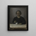 Ida Hammershøi, die Frau des Künstlers mit einer Tasse Tee - Vilhelm Hammershøi — gerahmtes Bild an der Wand
