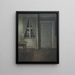 Innenraum-Gemälde mit zwei Kerzen - Vilhelm Hammershøi — gerahmtes Bild an der Wand
