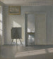 Innenraum-Gemälde mit Staffelei: Bredgade 25 - Vilhelm Hammershøi — Ansicht des Kunstwerks
