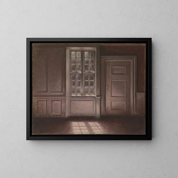 Mondlicht Strandgade 30 - Vilhelm Hammershøi — gerahmtes Bild an der Wand