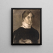 Portrait de Karen Bramsen - Vilhelm Hammershøi — gerahmtes Bild an der Wand