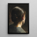 Portrait der Schwester des Künstlers, Anna Hammershøi, von hinten gesehen - Vilhelm Hammershøi — gerahmtes Bild an der Wand