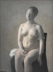 Frau nackt sitzend - Vilhelm Hammershøi — Ansicht des Kunstwerks