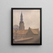 Kirche St. Peter in Kopenhagen - Vilhelm Hammershøi — gerahmtes Bild an der Wand