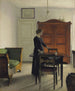 Schlafzimmer - Vilhelm Hammershøi — Ansicht des Kunstwerks