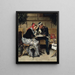 À l'extérieur du Café A Porta: Kopenhagen - Vilhelm Rosenstand — gerahmtes Bild an der Wand
