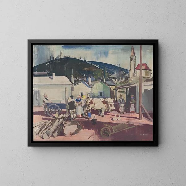 Mexikanische Landschaft - Vilmos Aba-Novák — gerahmtes Bild an der Wand