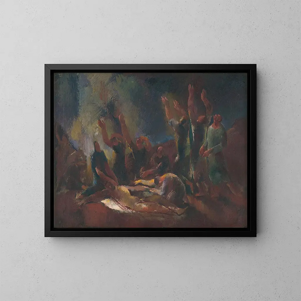 Smanie - Vilmos Aba-Novák — gerahmtes Bild an der Wand