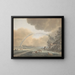 Landschaft mit Regenbogen über einem Bauernhof und einem entfernten Dorf - Vincent Jansz van der Vinne — gerahmtes Bild an der Wand