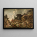 Pharao und seine Armee im Roten Meer versunken - Vincent Malo — gerahmtes Bild an der Wand