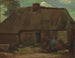 Cottage avec femme paysanne en train de creuser - Vincent van Gogh — Ansicht des Kunstwerks
