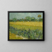 Blumenfeld bei Arles - Vincent van Gogh — gerahmtes Bild an der Wand