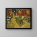 Le café de nuit - Vincent van Gogh — gerahmtes Bild an der Wand