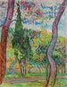 Park des Krankenhauses Saint-Paul - Vincent van Gogh — Ansicht des Kunstwerks