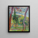 Park des Krankenhauses Saint-Paul - Vincent van Gogh — gerahmtes Bild an der Wand