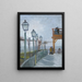 Terrasse und Observatorium des Moulin de Blute-Fin Montmartre - Vincent van Gogh — gerahmtes Bild an der Wand
