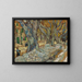 Die großen Platanen, die Straßenbauer in Saint-Rémy - Vincent van Gogh — gerahmtes Bild an der Wand