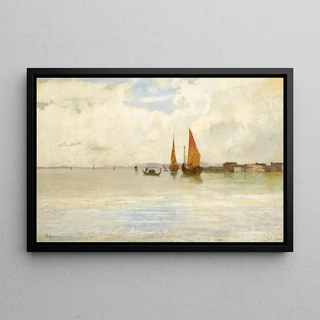 Vincenzo Cabianca - On The Lagoon Venice.webp