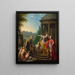Allegorie der Übertragung der Kaiserlichen Galerie an den Belvedere - Vinzenz Fischer — gerahmtes Bild an der Wand