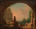Fantastische orientalische Landschaft, gesehen durch eine Arkade - Vinzenz Fischer — Ansicht des Kunstwerks