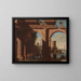 Arcade dorique mit der Torre di S Vincenzo - Viviano Codazzi — gerahmtes Bild an der Wand