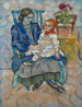 Mädchen mit einer Puppe - Vladimir Baranov-Rossiné — Ansicht des Kunstwerks