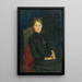 Portrait einer Frau - Vladimir Egorovich Makovsky — gerahmtes Bild an der Wand