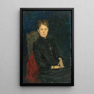 Vladimir Egorovich Makovsky - Portrait of a woman.webp