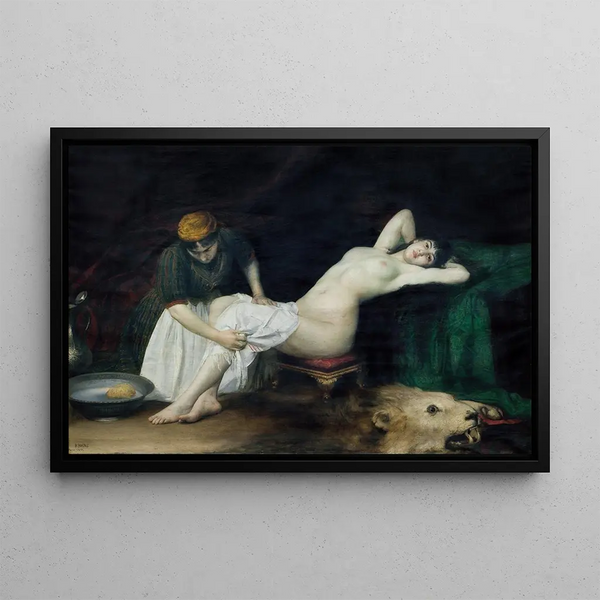 La Grande Iza - Vlaho Bukovac — gerahmtes Bild an der Wand