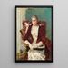 Portrait d'Anne Hepburn - Vlaho Bukovac — gerahmtes Bild an der Wand