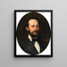 Portrait de Giacomo Adelman - Vlaho Bukovac — gerahmtes Bild an der Wand